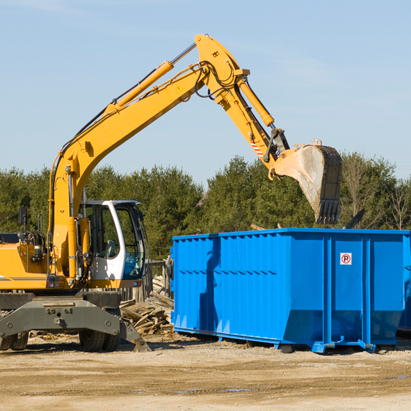 are there any restrictions on where a residential dumpster can be placed in White River